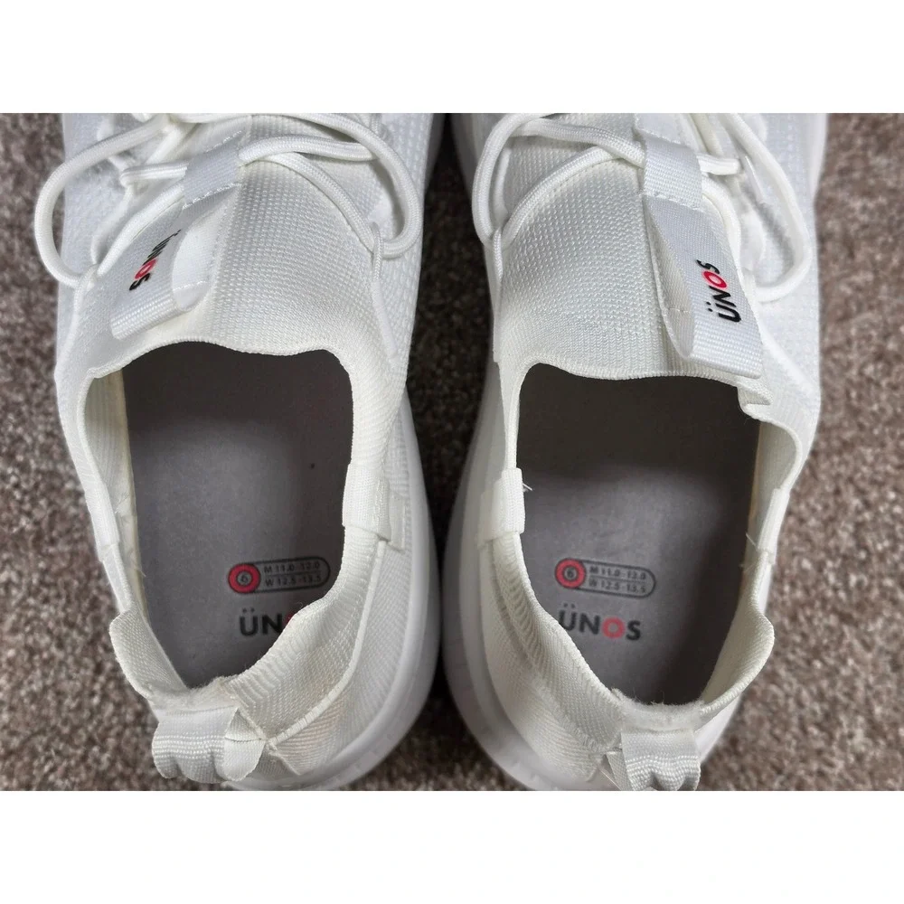 UNOS by Target White Knit Expandable Sneakers Womens 12.5-13.5 Mens 11-12 NWT